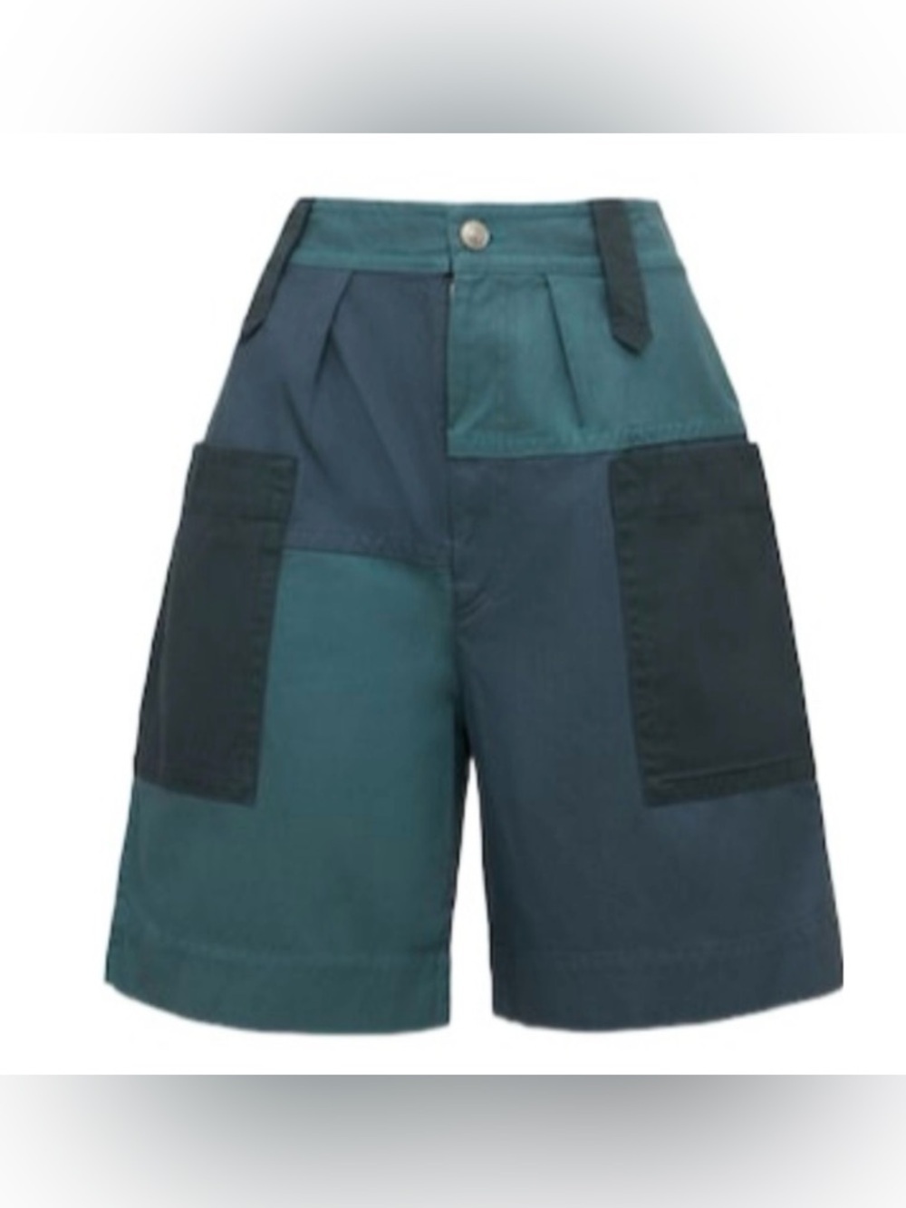 Isabel Marant Etoile Kalerna Cotton/ Linen Blend Parchwork Shorts Size 36/ US 6 - Picture 4 of 11